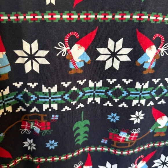 Hannah Andersson Gnome Sweet Gnome Holiday Nightgown Adult Size Small - Picture 4 of 10